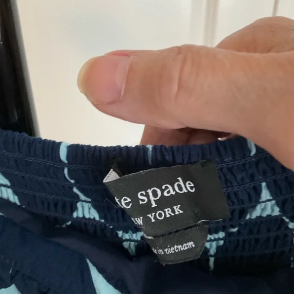 Kate Spade Navy Polka Dot Midi Dress - Picture 10 of 11